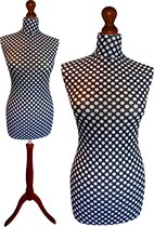 Black and white paspop met donker bruine sparkling driepoot  44/46
