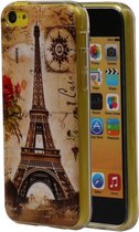 Eiffeltoren TPU Cover Case voor Apple iPhone 5C Cover