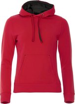 Clique Classic Hoody Ladies Rood maat XXL