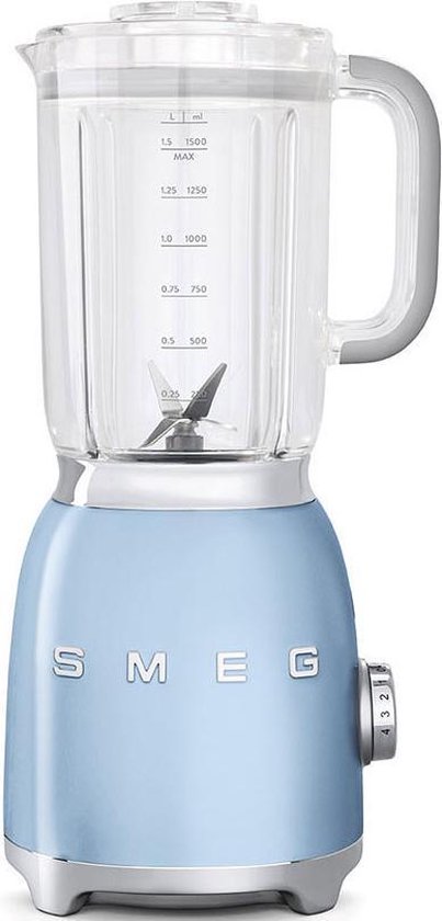 SMEG BLF01PBEU - Blender - Pastelblauw - 800W - 1,5L - Jaren '50-stijl