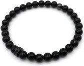 Memphis kralen armband Agaat Rims Black