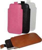 Htc Desire 520 hoesje, Luxe PU Leren Sleeve, zwart , merk i12Cover