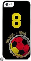 muvit iPhone 5 / 5S Worldcup Soccer Back Case Germany No.8 Black