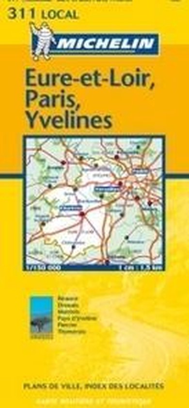 Michelin Eure-Et-Loir, Paris, Yvelines - cover