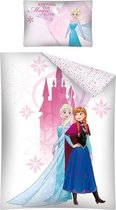 Disney Dekbedovertrek Frozen 100 X 135 Cm Wit/roze