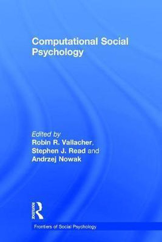 Frontiers of Social Psychology- Computational Social Psychol ... - cover