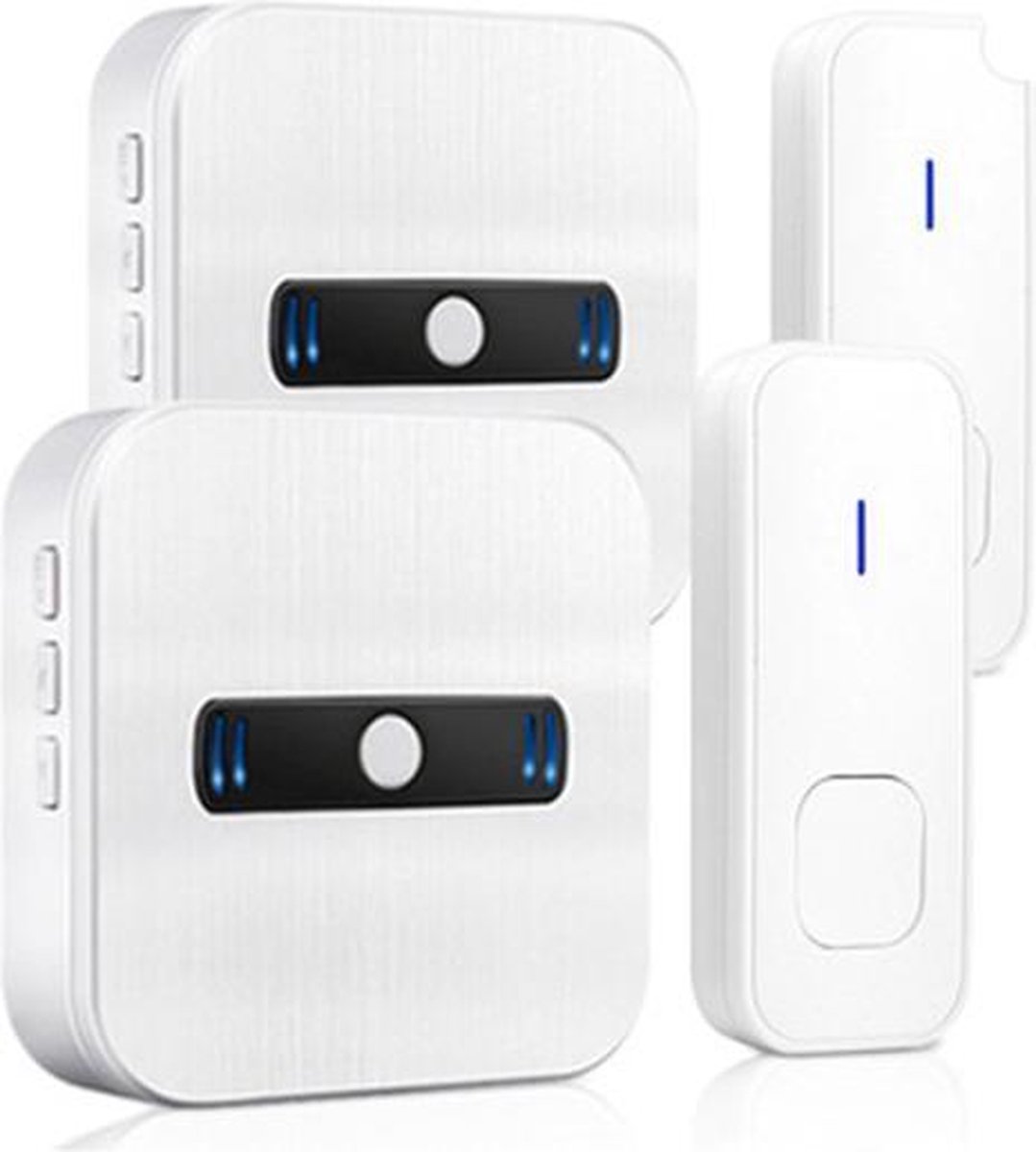 Wireless Doorbell 2 transmitters + 2 receivers White EU plug N8K2T2
