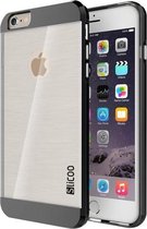 iphone 6 / 6s (4.7 inch) Silcoo Hard Cover, hoesje, case Transparant / Zwart