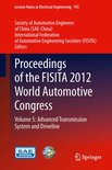 Lecture Notes in Electrical Engineering 193 - Proceedings of the FISITA 2012 World Automotive Congress