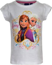 Frozen T-Shirt Anna & Elsa Wit 104 (4 jaar)