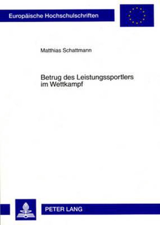 Betrug des Leistungssportlers im Wettkampf - cover
