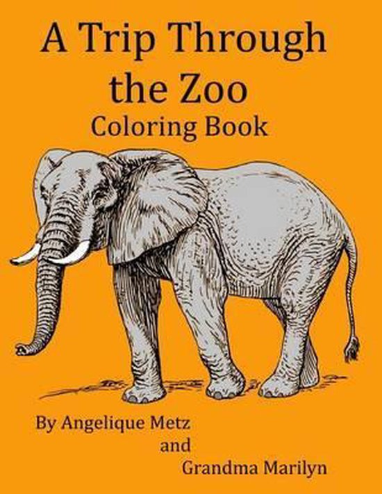 A Trip Through the Zoo Coloring Book - cover