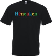 Mijncadeautje T-shirt - Héneuken (Full Colour) - Unisex Zwart (maat 3XL)