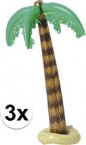 3x opblaasbare tropische versiering palmboomen van 90 cm