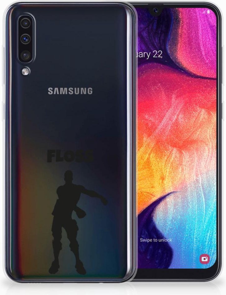 Samsung Galaxy A50 Telefoonhoesje met Naam Floss