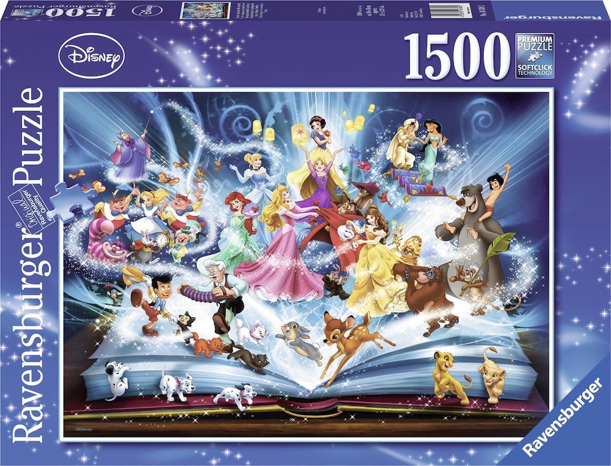synoniemenlijst Elastisch Kijkgat Ravensburger puzzel Disney's Magische Sprookjesboek - Legpuzzel - 1500  stukjes | bol.com