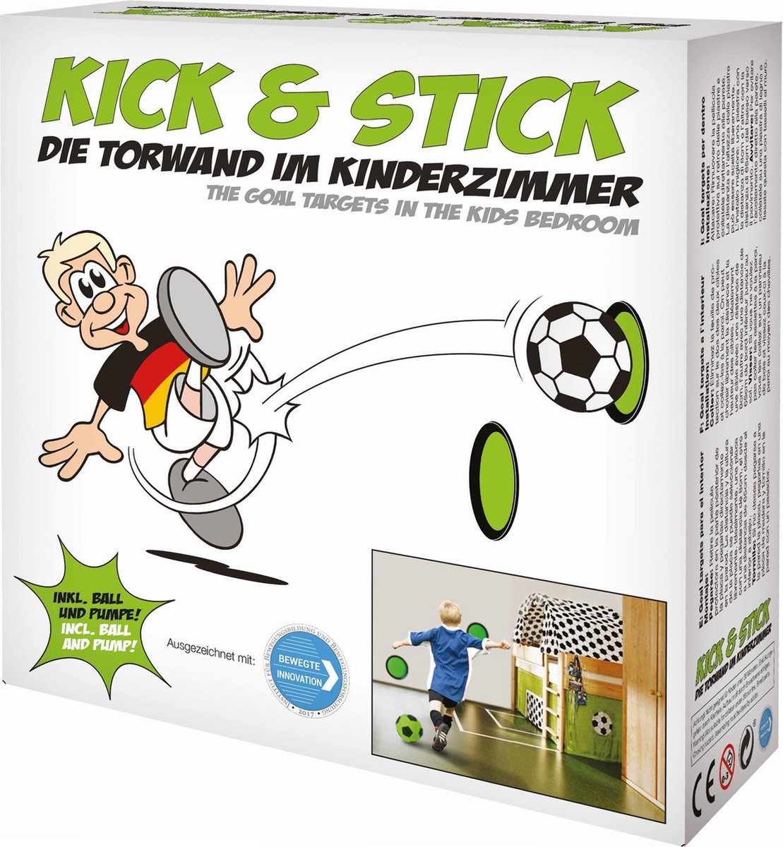 Voetbalset voor binnen Kick & Stick