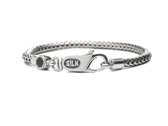 SILK Jewellery - Zilveren Armband - Roots - 330BLK.21 - Maat 21