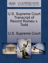 U.S. Supreme Court Transcript of Record Romeu V. Todd