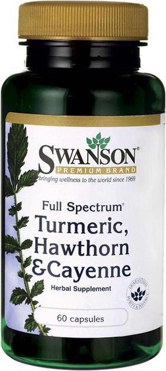 Goedkoopste Swanson Health Full Spectrum Turmeric, Hawthorn & Cayenne