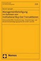 Managementbeteiligung Im Rahmen Von Institutional Buy-Out Transaktionen