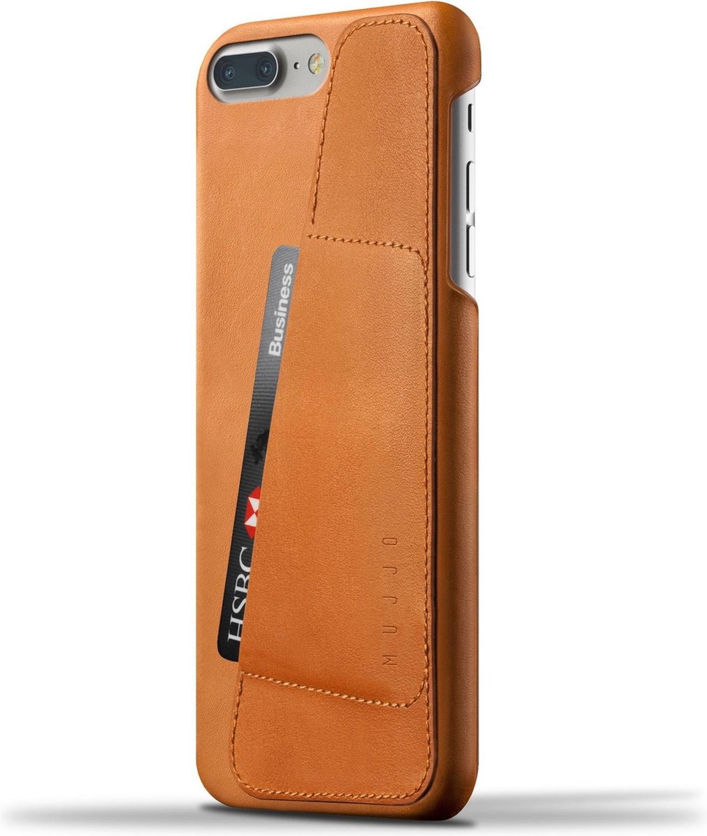Mujjo Leather Wallet Case for iPhone 7+ Tan