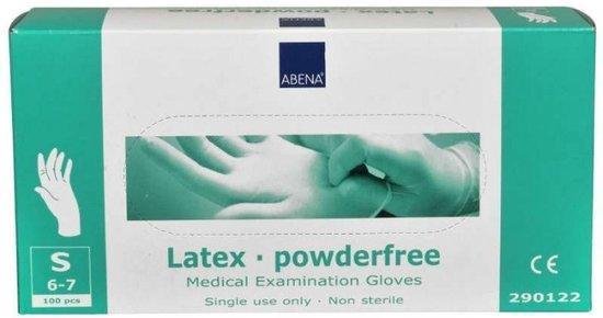 Latex-handschoenen poedervrij, ABENA, Maat S | bol.com