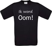 Ik word oom T-shirt maat XL zwart