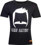 Bob's Burgers Heren Tshirt -S- Beef Artist Zwart