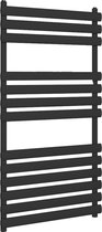 Design radiator handdoekradiator verticaal staal mat zwart 120x60cm 758 watt - Eastbrook Tunstall