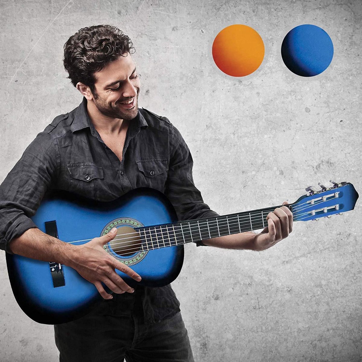 Nominaal paneel huren Klassieke gitaar - akoestische gitaar - blauw 4/4 | bol.com