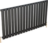 Design radiator horizontaal staal mat antraciet 60x100,2cm 920 watt - Eastbrook Tunstall