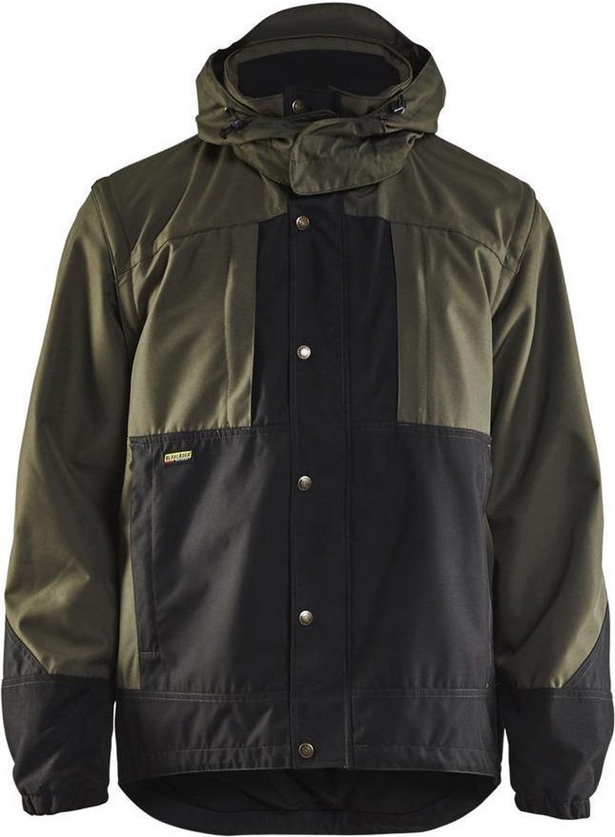 Blåkläder 4854-1977 Garden jas Ongevoerd Army Groen Zwart maat L
