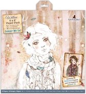 6 x 6 Inch Colour Me In Papierpak  (32-pak) - Santoro