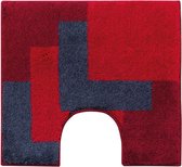 Graduale - Tapis de WC - Rouge - 60 x 60 cm