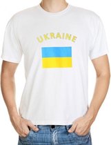 Wit heren t-shirt Oekraine L