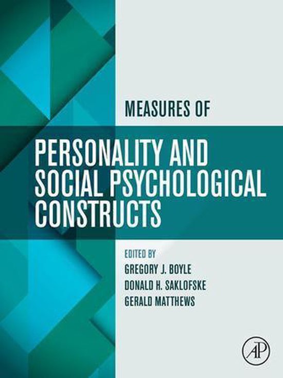 Measures of Personality and Social Psychological Constructs - cover