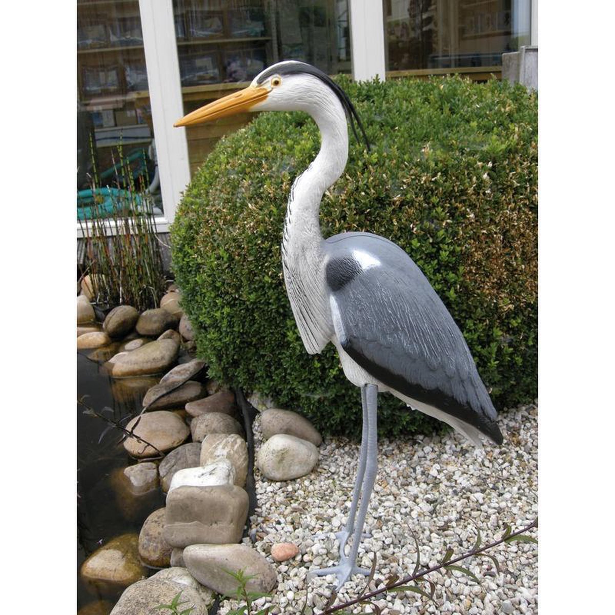 Oiseau héron plastique 87 cm décoration / répulsif pour étang -  Épouvantails /... | bol.com