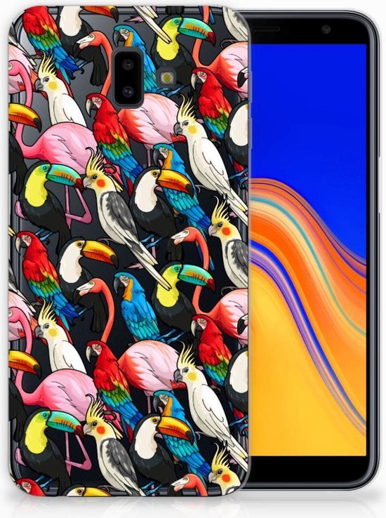 Geschikt voor Samsung Galaxy J6 Plus (2018) Uniek TPU Hoesje Birds