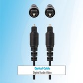 Budget optische toslink kabel voor digitale  audio 1 meter voor Sound bar / HIFI / PS3