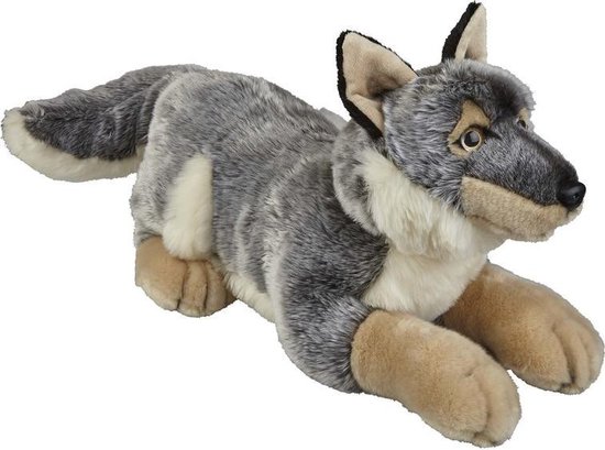 het internet Skalk Merchandising Grote pluche grijze wolf knuffel 50 cm - Wolven wilde dieren knuffels -  Speelgoed voor... | bol.com