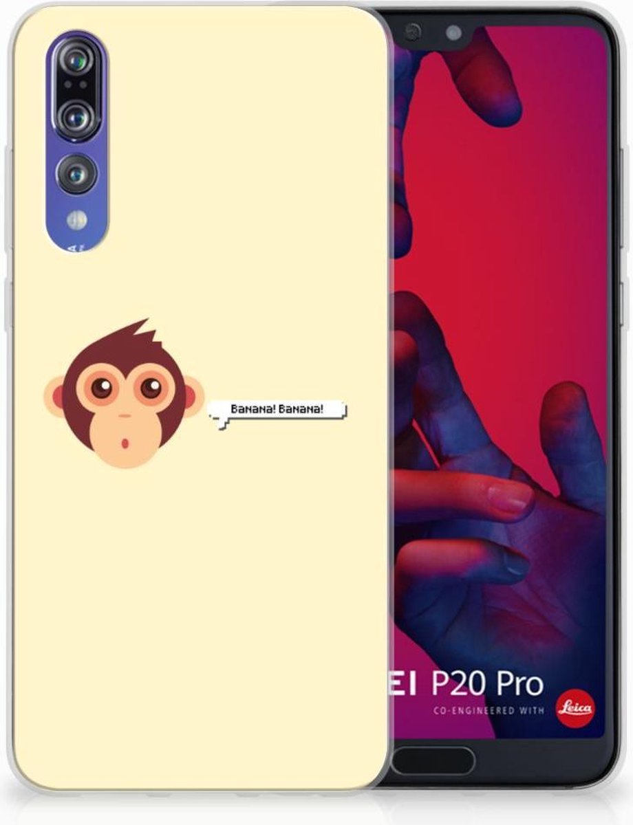 TPU Hoesje voor Huawei P20 Pro Telefoonhoesje met Naam Monkey