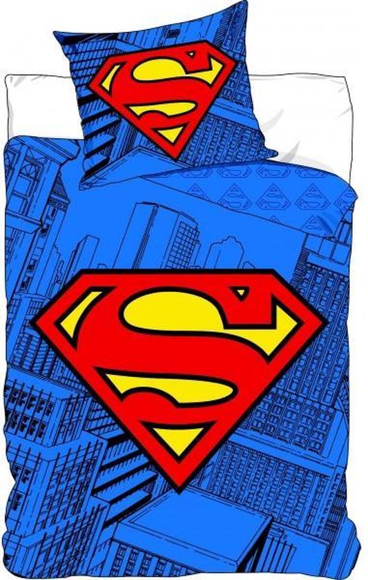Superman dekbedovertrek - 140 x 200 cm. | bol.com
