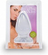 Belgo Prism Plug and Joy Medium - Butt Plug - Transparante Jelly Siliconen - 10 x 5 cm