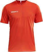 Craft Squad Jersey Solid SS Shirt Heren Sportshirt - Maat XL  - Mannen - oranje/wit