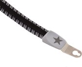 Snelbinder cordo kind 24 inch universeel zwart-wit-grijs - ZWART