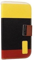 Kalaideng Book Wallet Case Painting Series Zwart voor Samsung Galaxy Note 2 N7100.