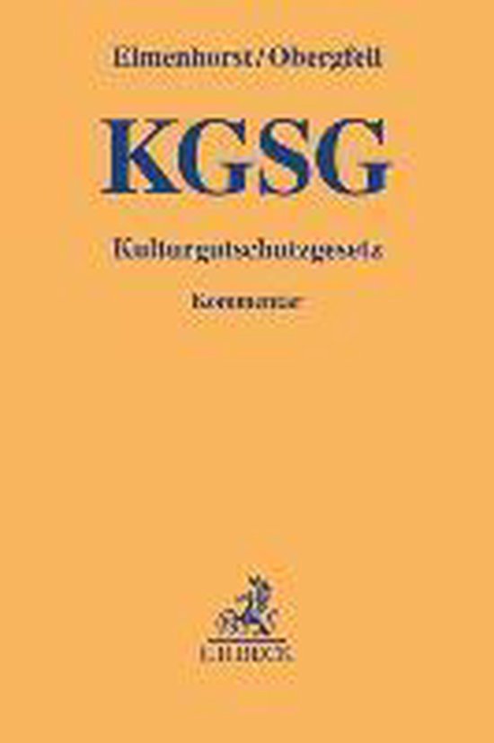 Kulturgutschutzgesetz - cover