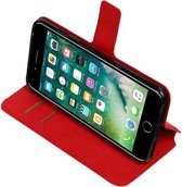 Rood Apple iPhone 7 Plus TPU wallet case booktype cover HM Book