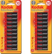 Kodak AAA Batterijen Extra Heavy Duty Goede kwaliteit Batterijen - Mini Penlite - 20 Stuks